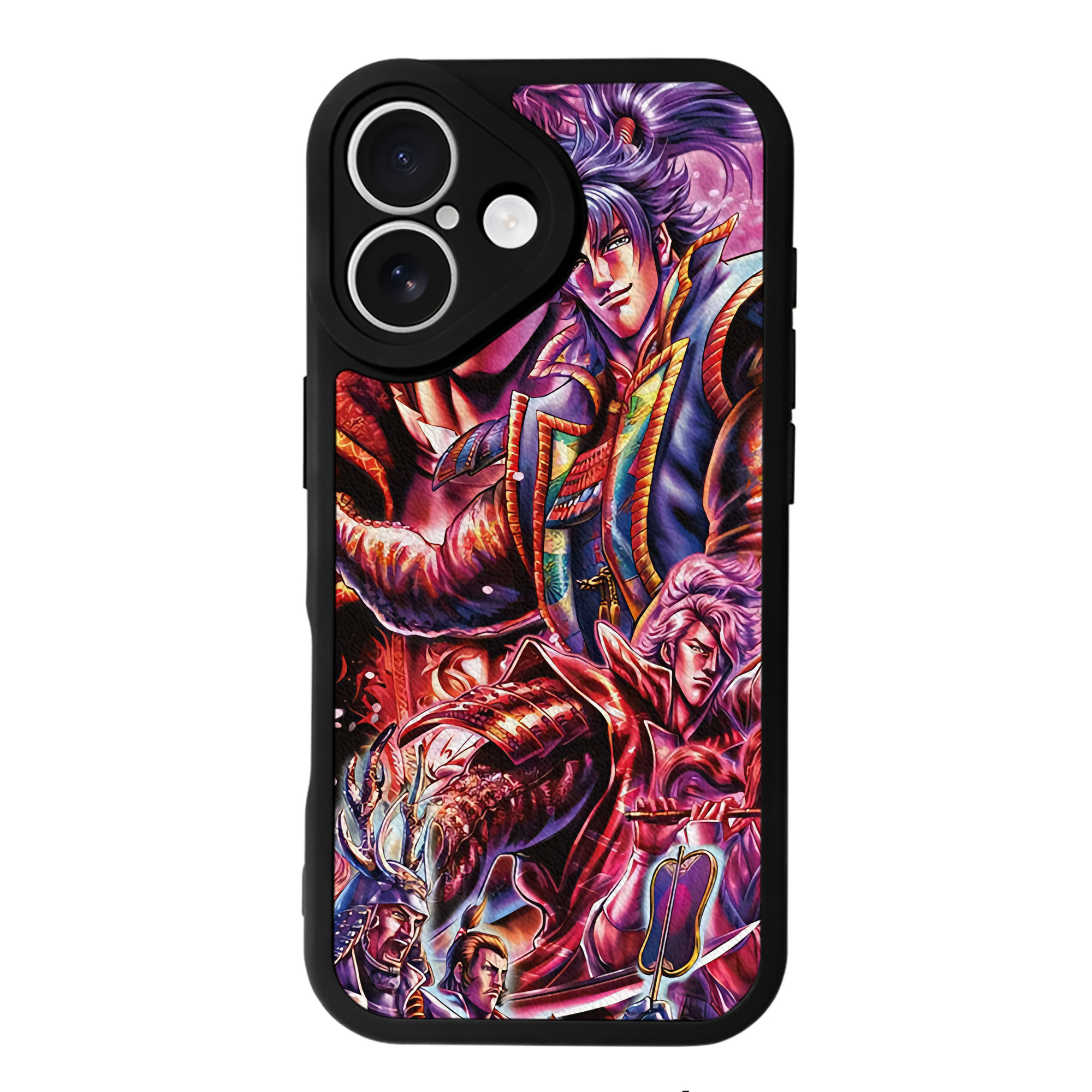 （画像用） 北斗の拳 Fist of the North Star 【iPhone 16シリーズ対応】シリコンスマホケース（レザー調） 材質：シリコン